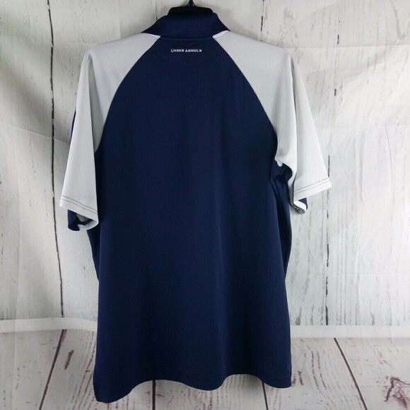 Under Armour Mens Blue White Golf Polo Shirt Size XL - Picture 5 of 9